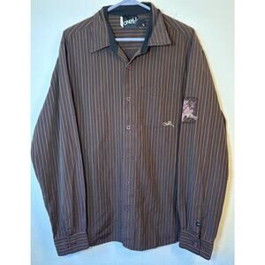 O'Neill Mens Y2K Button Up Shirt Size Large Plaid Long Sleeve Skate Surf Casual